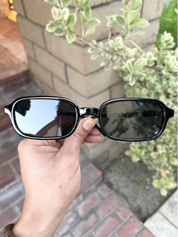 Black Frame Sunglasses with Brown Tinted Lenses