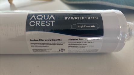 4 sealed Aqua Crest RV water Filter