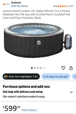 Inflatable jacuzzi
