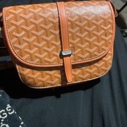 Orange Goyard Messager Bag 