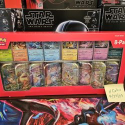 Pokemon TCG Prismatic Evolutions Costco 8 Pack Mini Tins Set + Promos New Sealed
