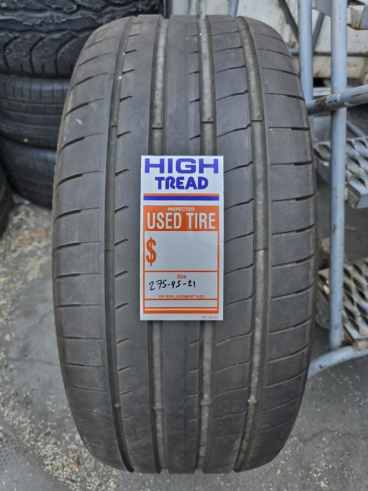 (1) 275 45 21 Goodyear Tire