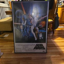 Original 1977 Movie Poster Star Wars