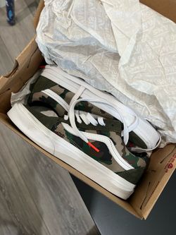 Kids vans, new size 3.5y, camo old school vans