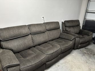Great Quality Electric Couch And Recliner Set
