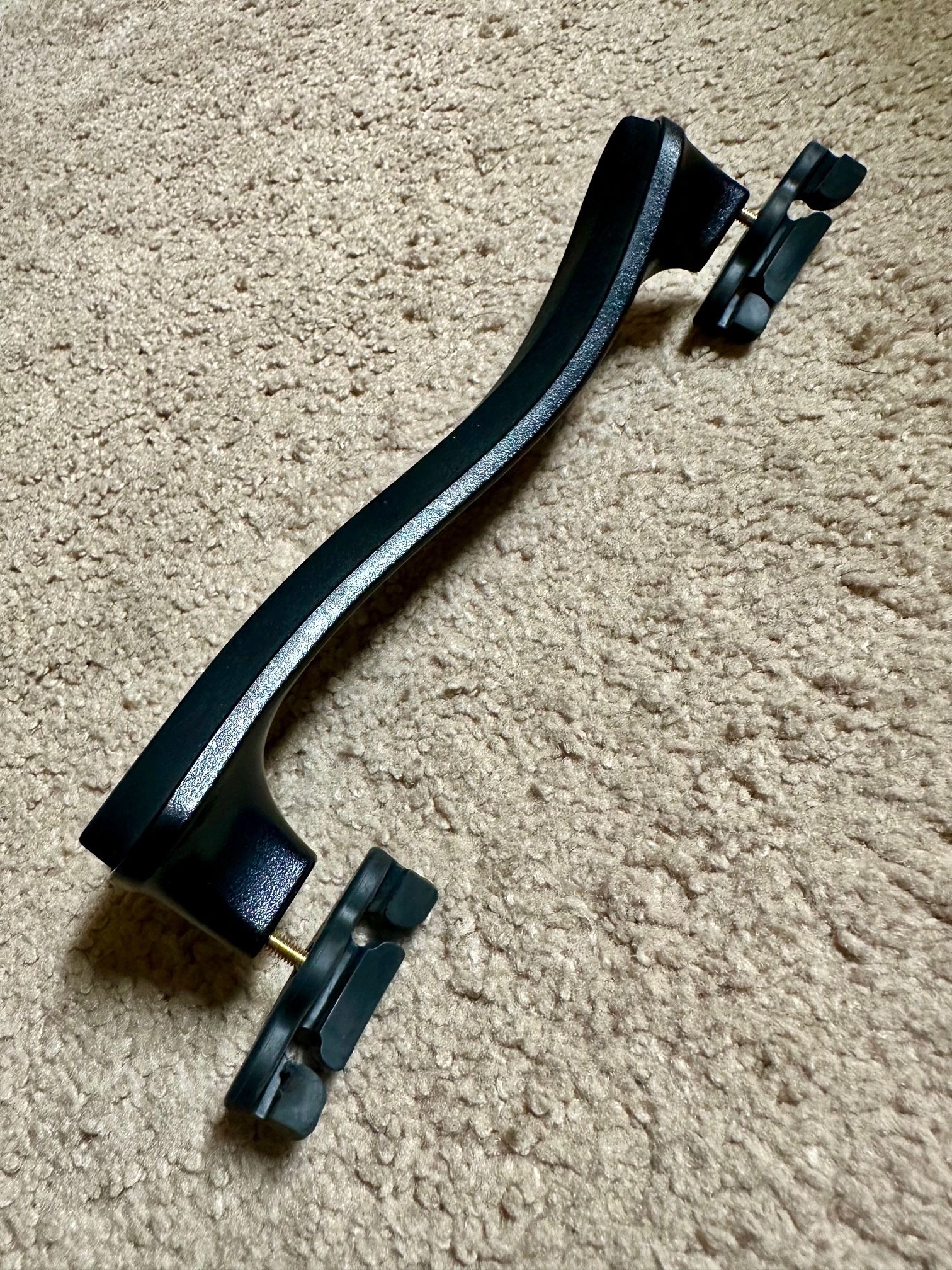 Everest Violin / Viola Shoulder Rest 4/4-3/4 Size, Black