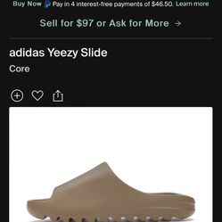 Yeezy Slide Size 9 Core