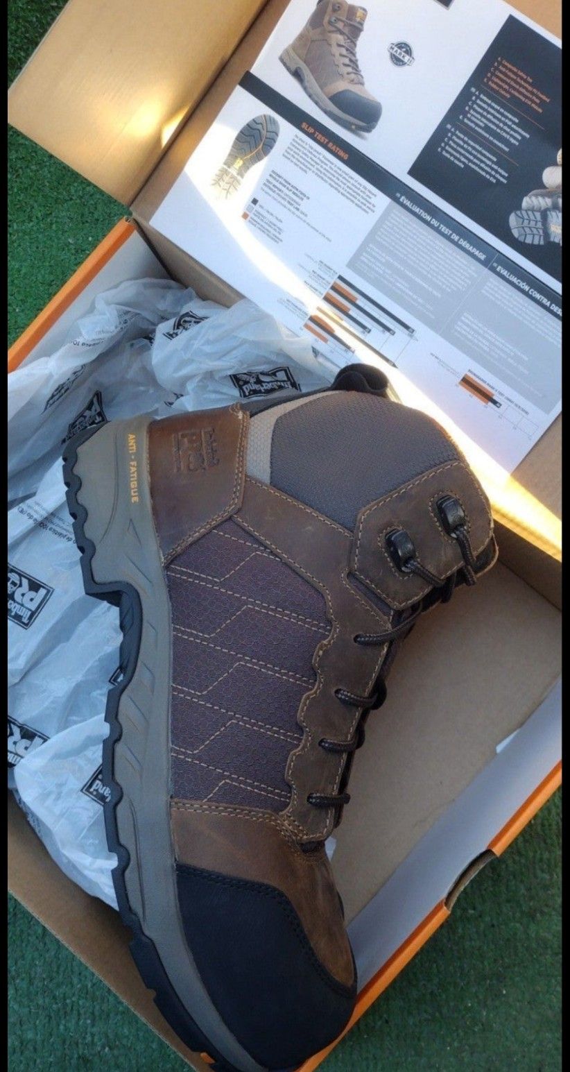 Timberland PRO Payload 6" Composite Safety Toe Work Boot Brown Size 14W - RETAIL $220
