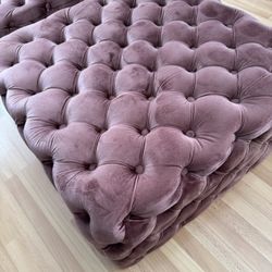 Ottomans 28 Inches Front To Back & Side To Side. 15 Inches High