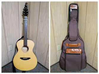 Breedlove Passport C200/SMP Acoustic Guitar w/ Cahaya Case/Bag, Strap, Tuner, Capo & Setup!