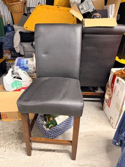 Black High back dining chairs