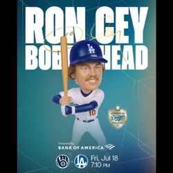 4 Seats On Reserve 20 Aisle Seats.  Ron Cey Bobblehead Giveaway/and Drone Show  Vs. Brewers.  $70 Each
