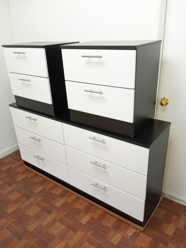 NEW DRESSER CHEST AND 2 NIGHTSTANDS. MIRROR NOT INCLUDED. ALSO SOLD SEPARATELY