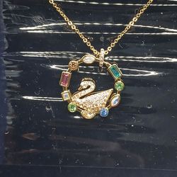 Swarovski Swan Necklace