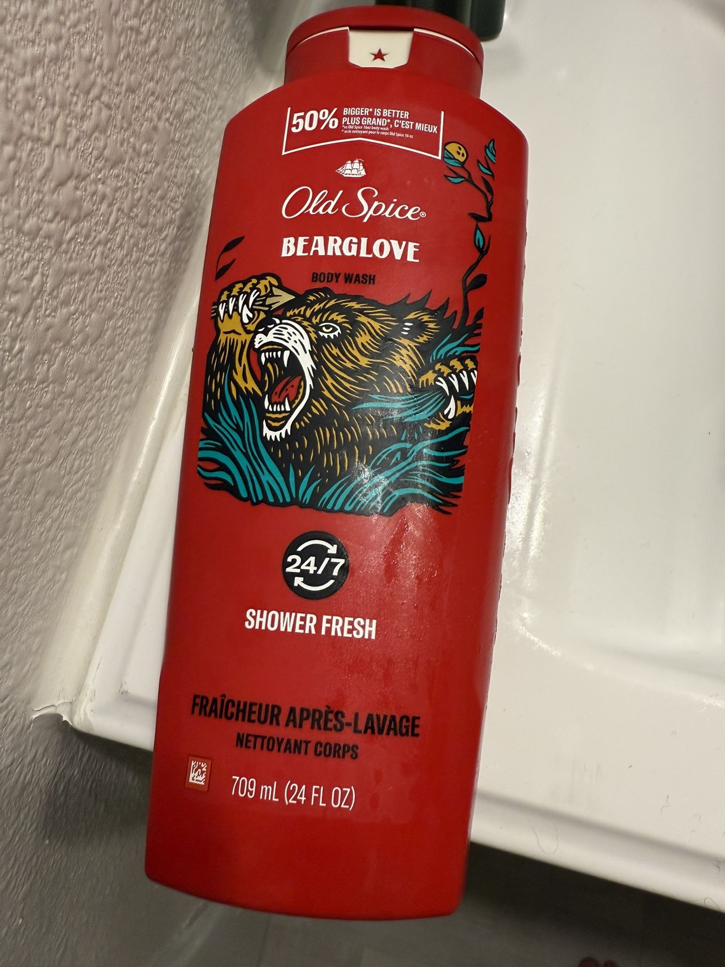 ORIGINAL BEARGLOVE OLD SPICE BODY WASH LOGO