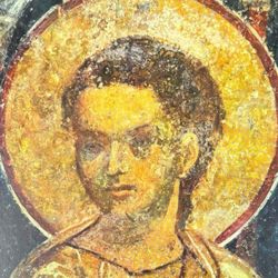 Jesus Christ Original Vintage Fine Art 60’s Print Poster Medieval Bulgaria Wall Painting Artist Antique Collectible Printed Italy Boyana HILLCREST