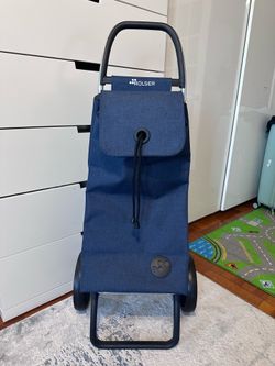 ROLSER I-Max Tweed 2 Wheel Foldable Shopping Trolley