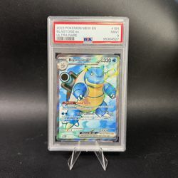 PSA 9 Blastoise ex - 184/165 - SV: Scarlet & Violet 151 (MEW)