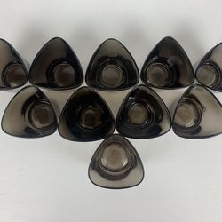 10 Black IKEA Tea Light Candles 