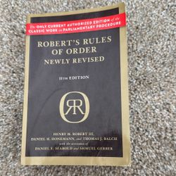 Robert’s Rules Of Order Newly Revised