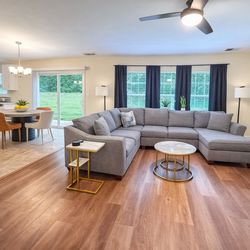 3-piece Gray sectional with chaise *send us an offer*