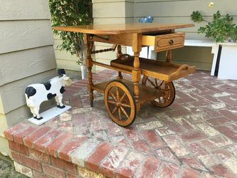Solid Wood Tea Cart