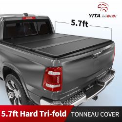 5.7ft Bed Hard 3-Fold Tonneau Cover for 2009-2025 Dodge Ram 1500 Water Proof