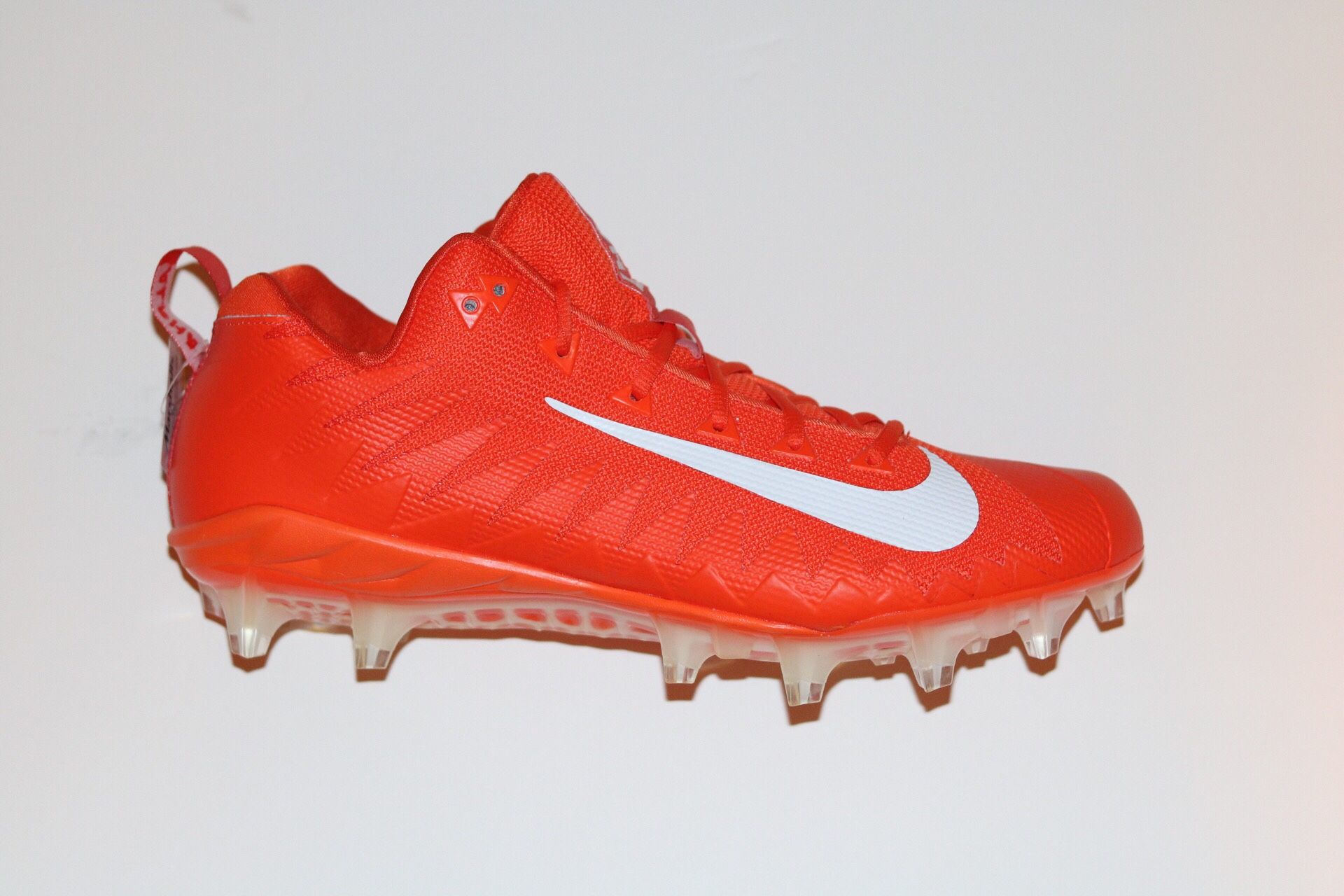 Nike Alpha Menace Pro Low Promo Football Cleats Brilliant Orange Orange/White 922804-818 Men's Size 12.5