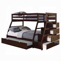 Furniture Twin Full Bunk Bed with Storage Ladder & Trundle No Mattress Dimensions 57W x 98D x 65H $300 EACH I have 2