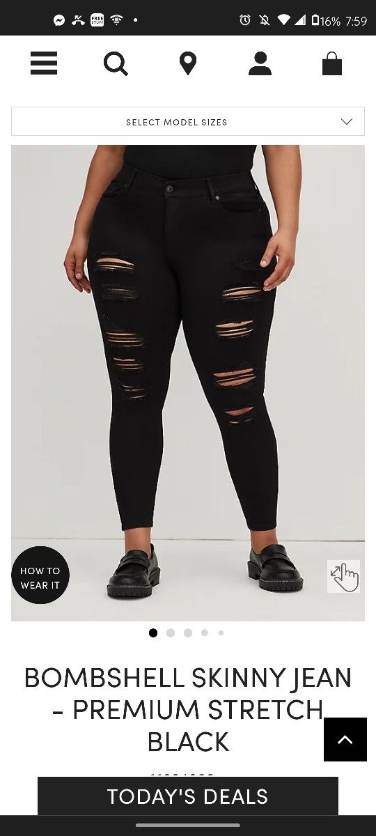 Destructed Bombshell Black Jeans 20