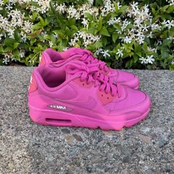 Nike Air Max 90 GS Youth Laser Fuchsia Pink Limited Edition Kids Girls Size 4.5