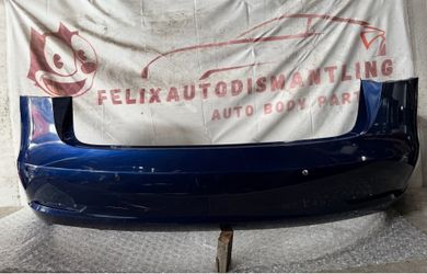 2017-2018-2019-2020-2021-2022 Tesla Model 3 Rear Bumper Cover w/ Sensor Holes OEM
