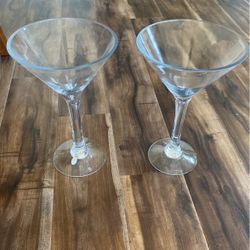One Large Decorative Martini Glasses 