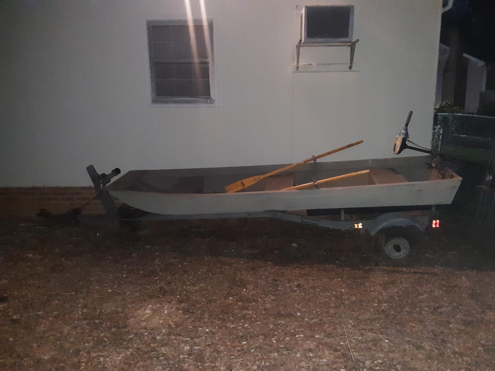 12ft Jon boat and trailer