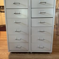 2 drawer storage units Ikea Helmer 