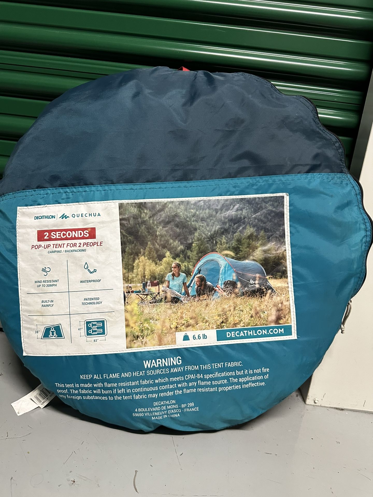 Decathlon Quechua Second, Waterproof Pop Up Camping Tent, Person