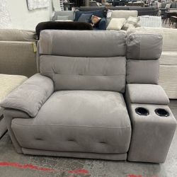 Power Reclining Arm Chair with Console (New)