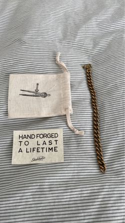 Handmade Curb chain bracelet