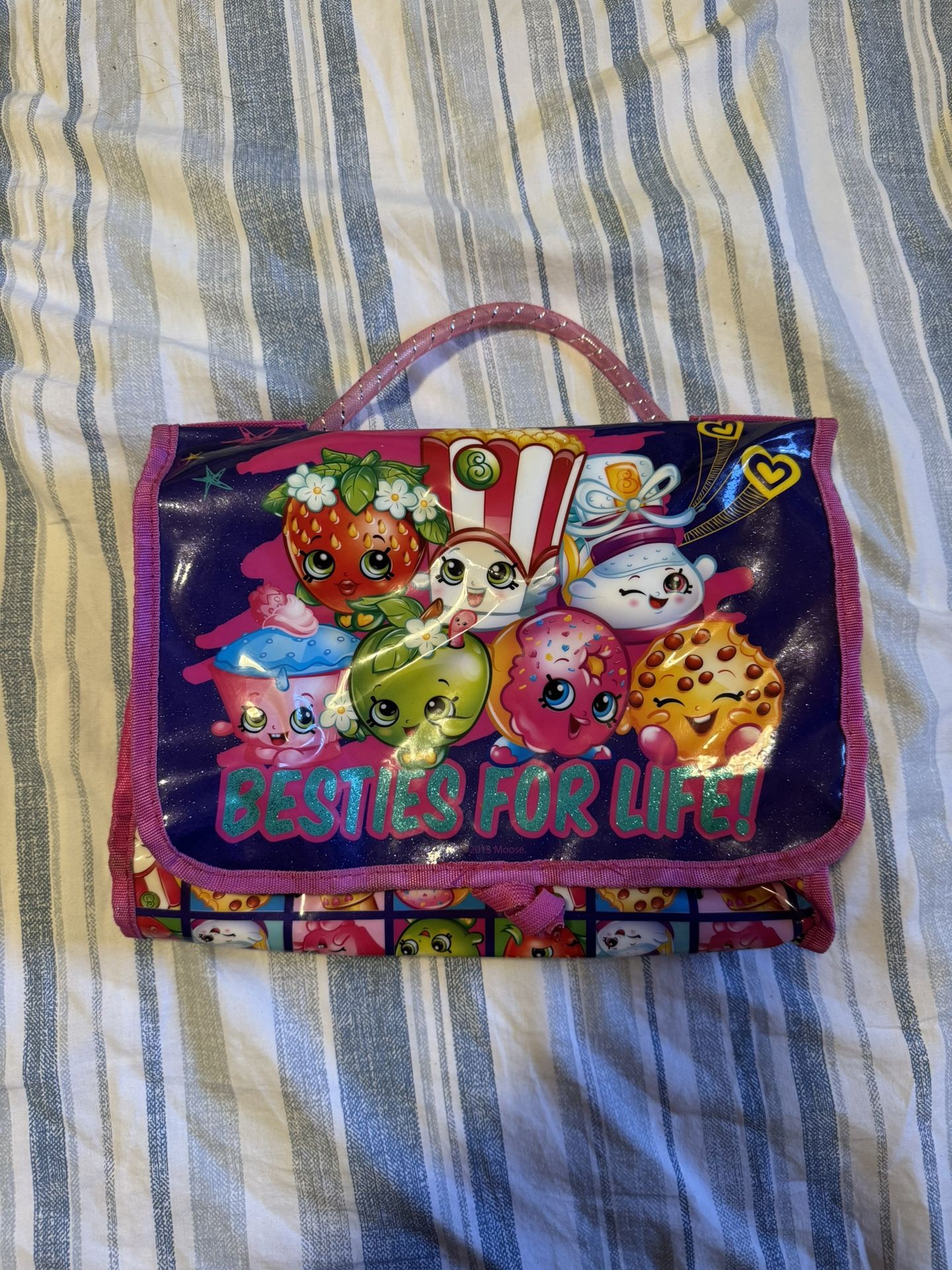 Besties For Life Shopkins Storage Bag / In Excellent Condition/ Travel Purse As Well /