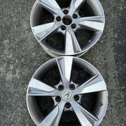 2 Spare Rims 17 Acura 5 Lugs 114.3 mm