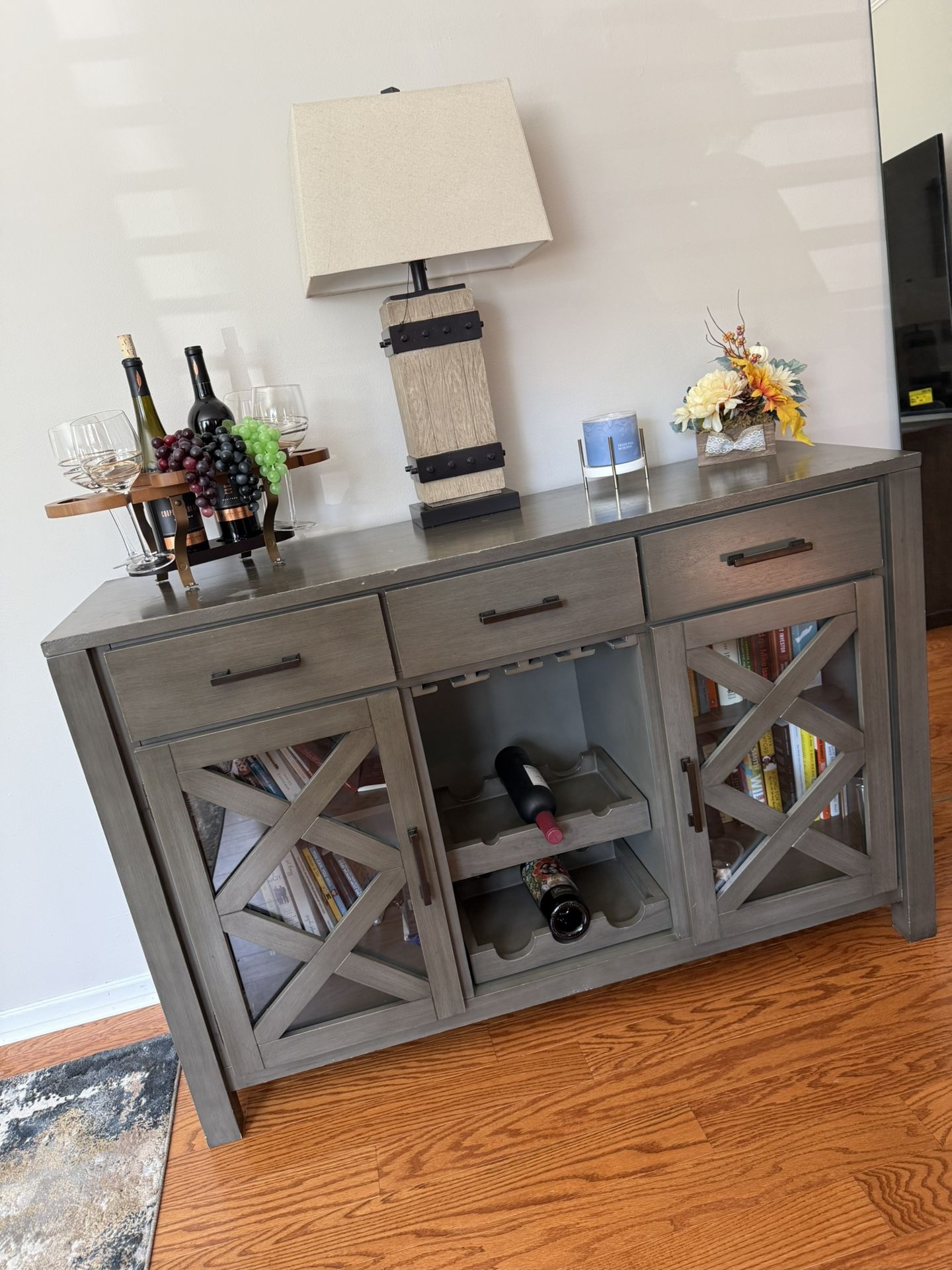 Living Room Cabinet, Bar and Wine Rack