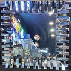 Multi-Panel Large 36"x36" Wall Hanging Mirror