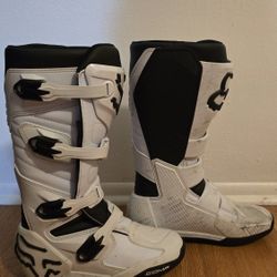 Comp Moto Boots White - Size 10 - $20
