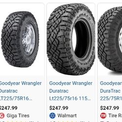 GoodYear Wrangler Duratrac LT225/75R16