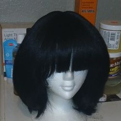 Synthetic Bob With Bangs