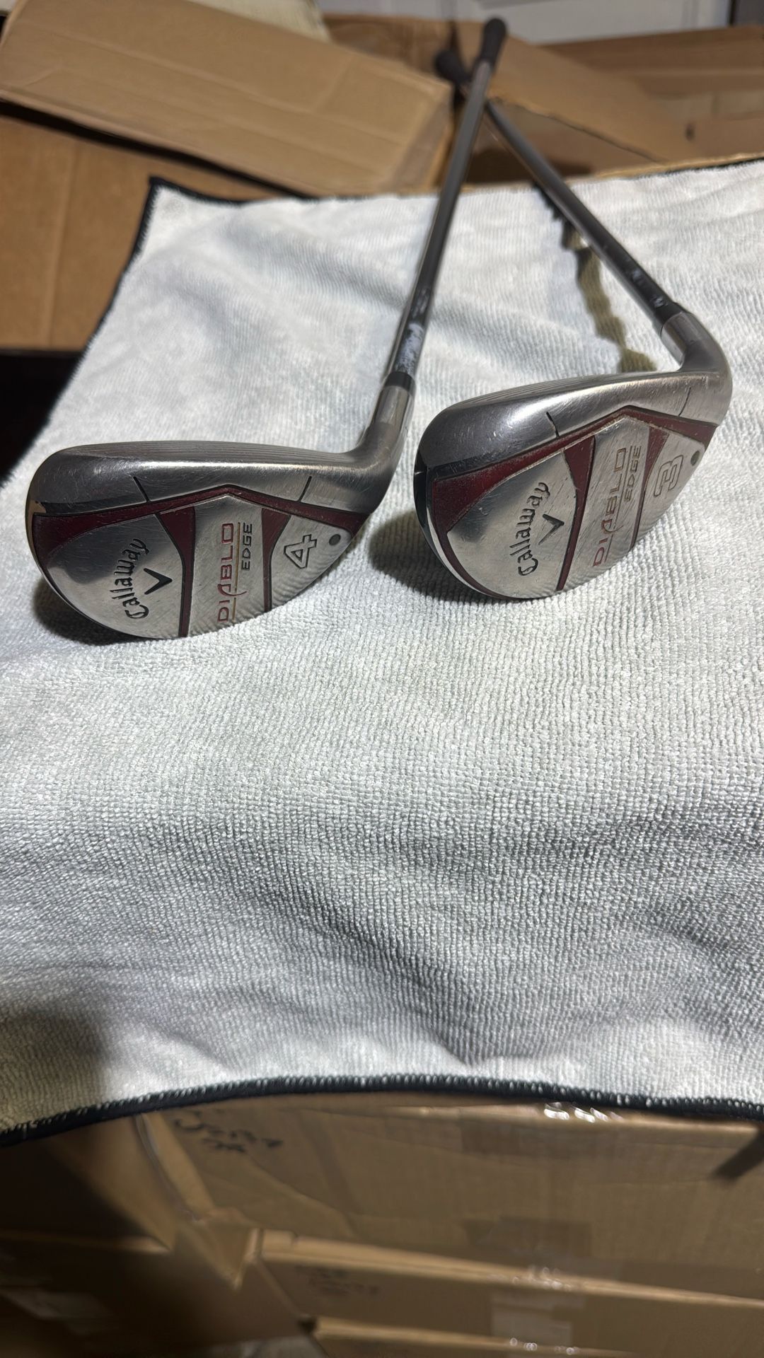 CALLAWAYDIABLO HYBRID SET 3H & 4H FLEX:REGULAR LENGTH: 40 IN RIGHT HANDED