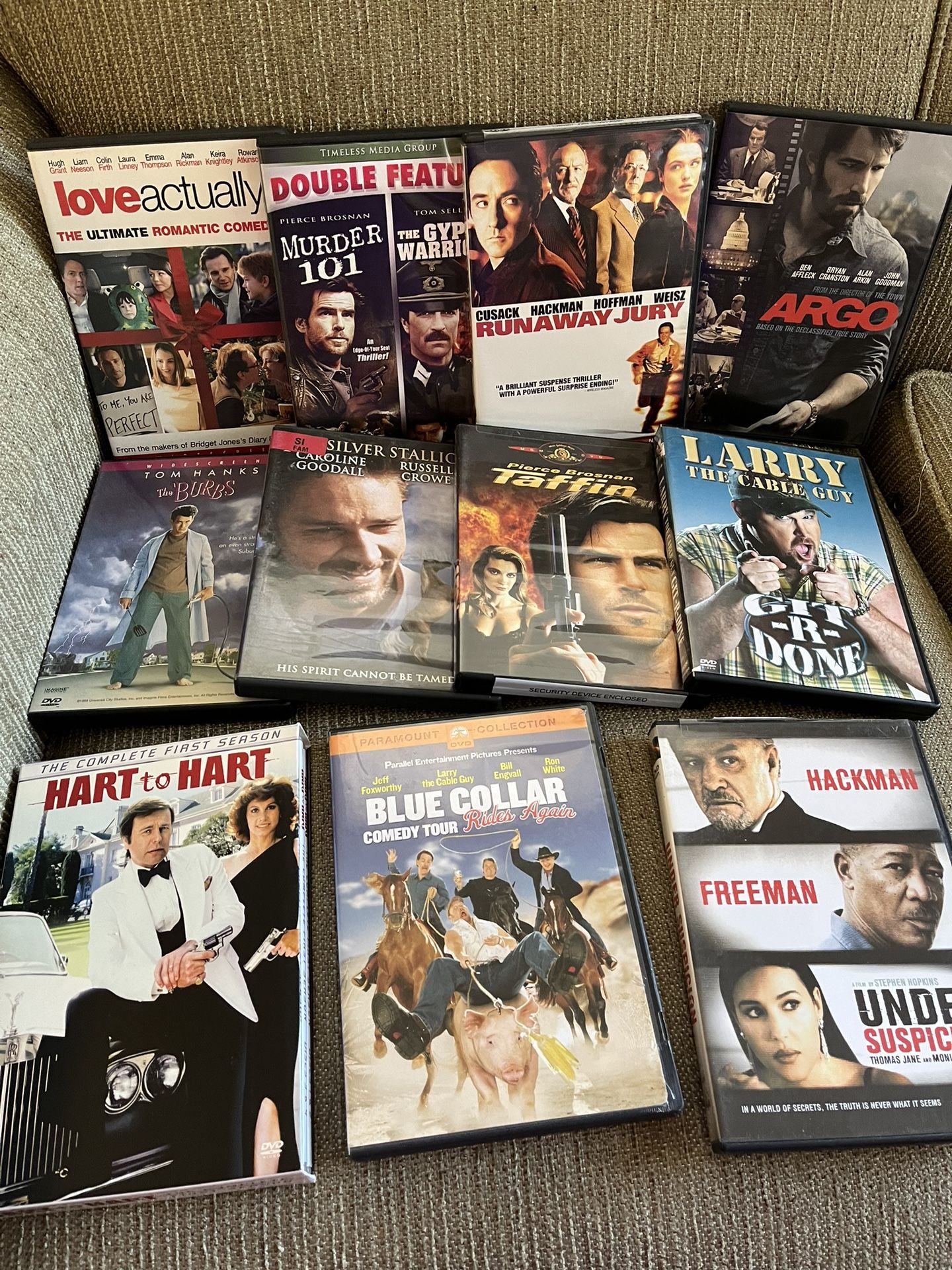 10 DVD’s, Plus 1st Season of Hart To Hart $10