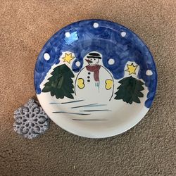 Gibson Houseware china Plate W/6 Cup Holders