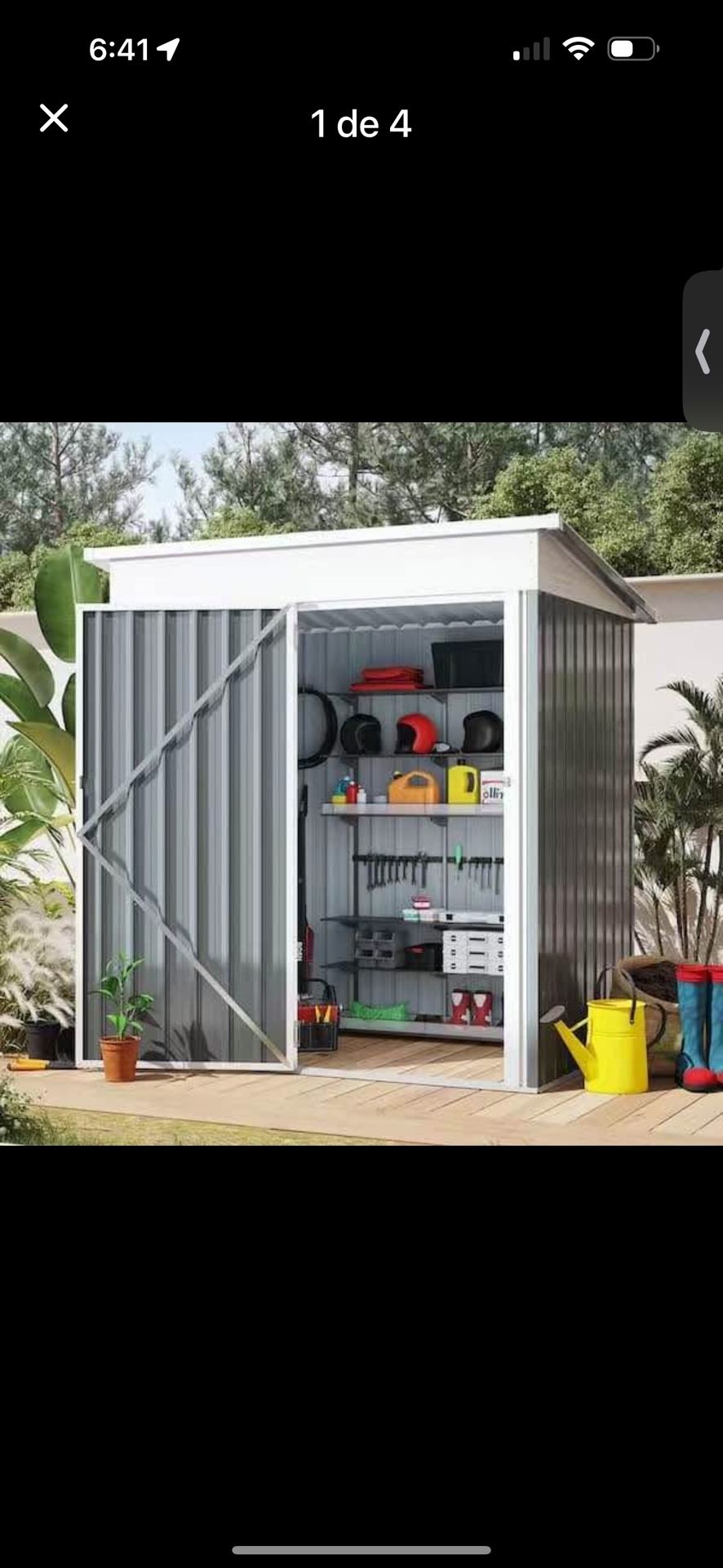 5 ft. W x 3 ft. D Metal Shed