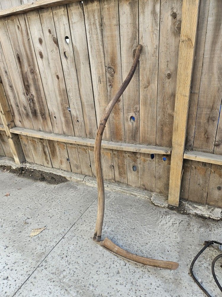 Vintage Antique Scythe Hay Sickle “Grim Reaper,” Farm Tool